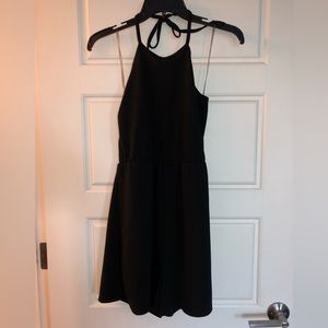 Black halter romper